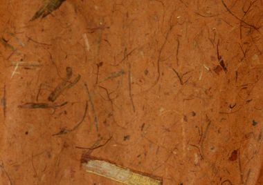 Бумага №3 однотонная с вкраплениями листьев и травы коричневая  ― Hobby-Land