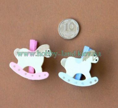 Сэт "Лошадки" прищепки 2шт в упаковке ― Hobby-Land