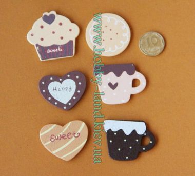 Сэт "Кофейный" 6 шт в упаковке ― Hobby-Land