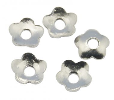 Обниматели для бусин серебристые ― Hobby-Land