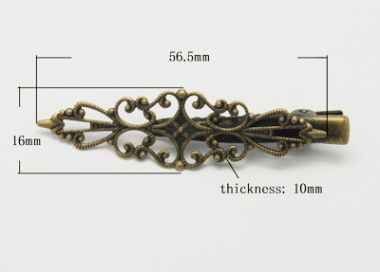 Зажим для волос ажурный узкий ― Hobby-Land