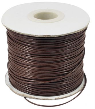Шнур хлопковый вощеный коричневый ― Hobby-Land