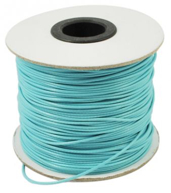 Шнур хлопковый вощеный голубой ― Hobby-Land