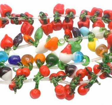 Бусины лэмпворк овощи ― Hobby-Land