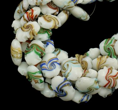 Бусины лэмпворк с завитками ― Hobby-Land