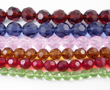 Бусины стеклянные граненые 12-14мм микс ― Hobby-Land