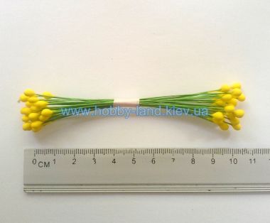 Тычинки крупные для бутонов желтые ― Hobby-Land