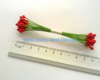 Тычинки крупные для бутонов красные ― Hobby-Land