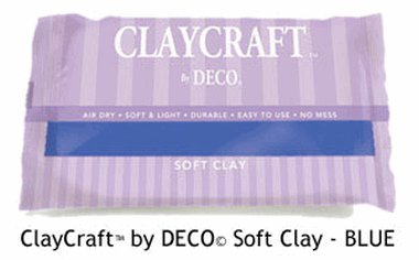 Синяя глина DECO decoclay - СВЕЖАЯ ― Hobby-Land