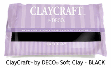 Черная глина DECO decoclay ― Hobby-Land