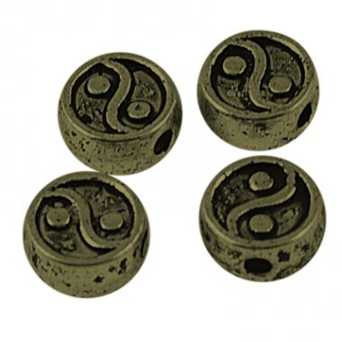 Бусины "Инь-Янь" в тибетском стиле ― Hobby-Land