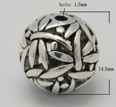 Бусина металлическая ажурная ― Hobby-Land