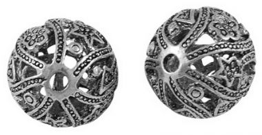 Бусина металлическая ажурная ― Hobby-Land