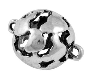 Бусина-коннектор металлическая ажурная ― Hobby-Land