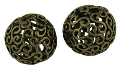 Бусина металлическая ажурная бронза ― Hobby-Land