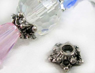 Обниматели для бусин серебристые ― Hobby-Land