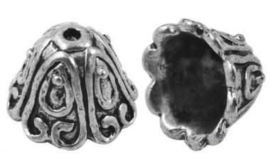 Обниматели для бусин серебристые ― Hobby-Land