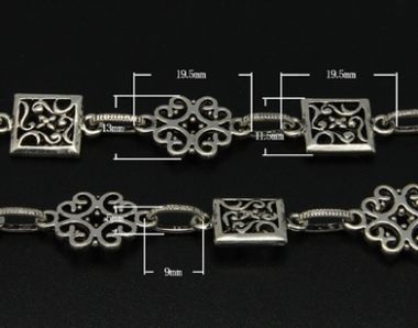 Цепь винтажная серебристая ― Hobby-Land