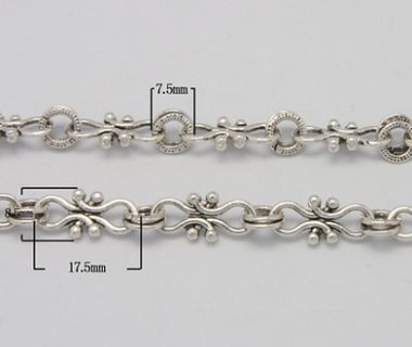 Цепь винтажная серебристая ― Hobby-Land