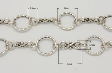 Цепь винтажная серебристая ― Hobby-Land