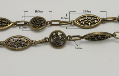 Цепь винтажная золотистая ― Hobby-Land