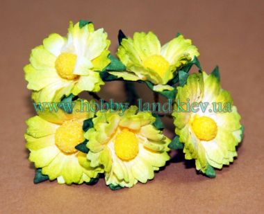 Ромашка 2,5 см  - 5шт в упаковке ― Hobby-Land