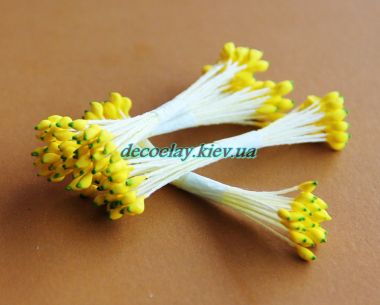Тычинки желтые остроконечные с зеленым кончиком ― Hobby-Land