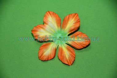 бумажный цветок оранжевый ― Hobby-Land
