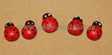 Сэт "Божьи коровки" красные  5 шт в упак ― Hobby-Land