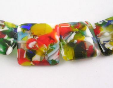 Бусины лэмпворк квадратные ― Hobby-Land