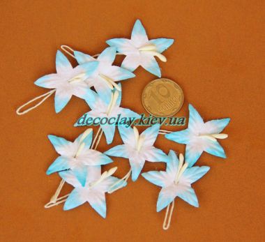 Бумажный декор "Звездочки",   бело-голубые ― Hobby-Land